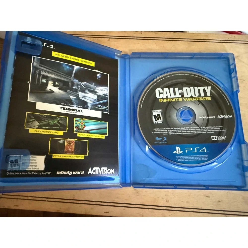Call of Duty Infinite Warfare PS4 Video Game Activision CIB Terminal Bonus Map